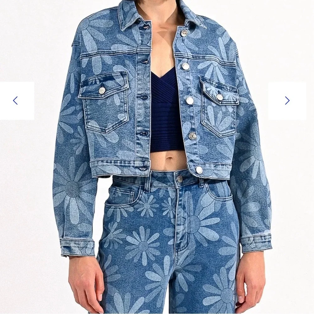 Lili Sidonio Jean jacket. Sz XL - Picture 2 of 7